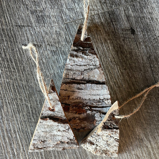 Rustic ornament (Set of 3)