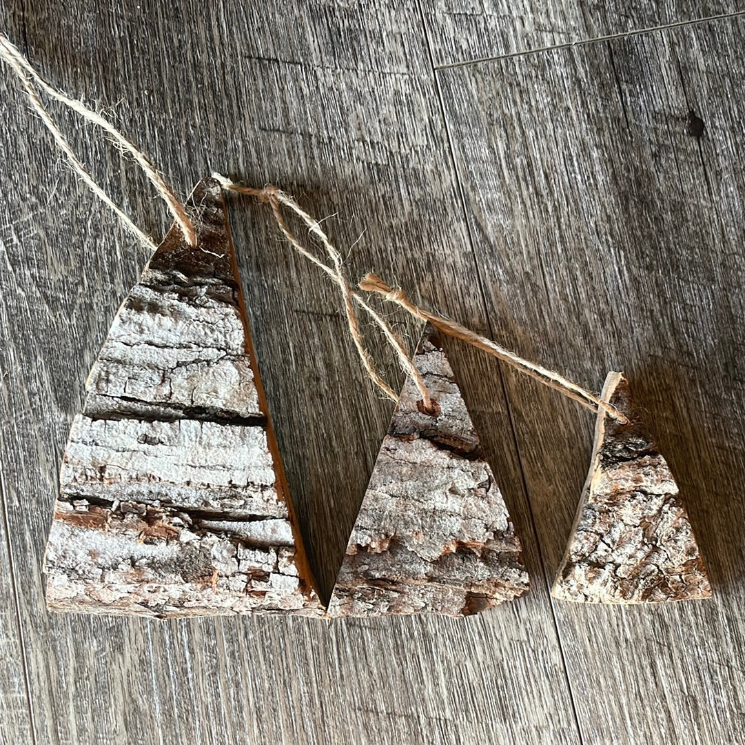 Rustic ornament (Set of 3)